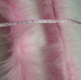 Marabou van bont Licht roze 1 meter decoratie fournituren Sierband