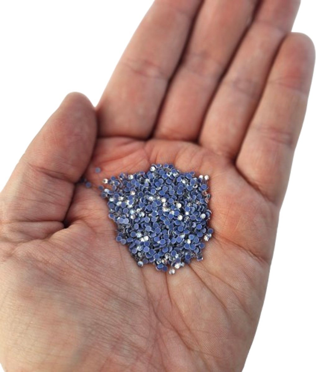 BamBella® - SS6 - Wit doorzichtig Hotfix strass Steentjes - 1440 stuks - strass stenen glitters nail art kleding versieren