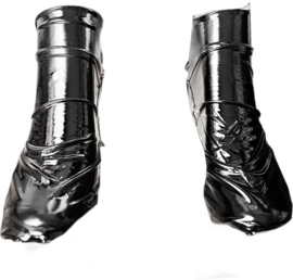 BamBella ® - Sokken - Maat S 35 t/m 38 - Datex (Mix van latex en stof) wetlook fetish sok