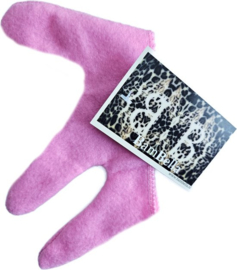 BamBella - 1X Hittebestendige handschoen Roze stijltang krultang zwart warmtebestendig bescherming hitte