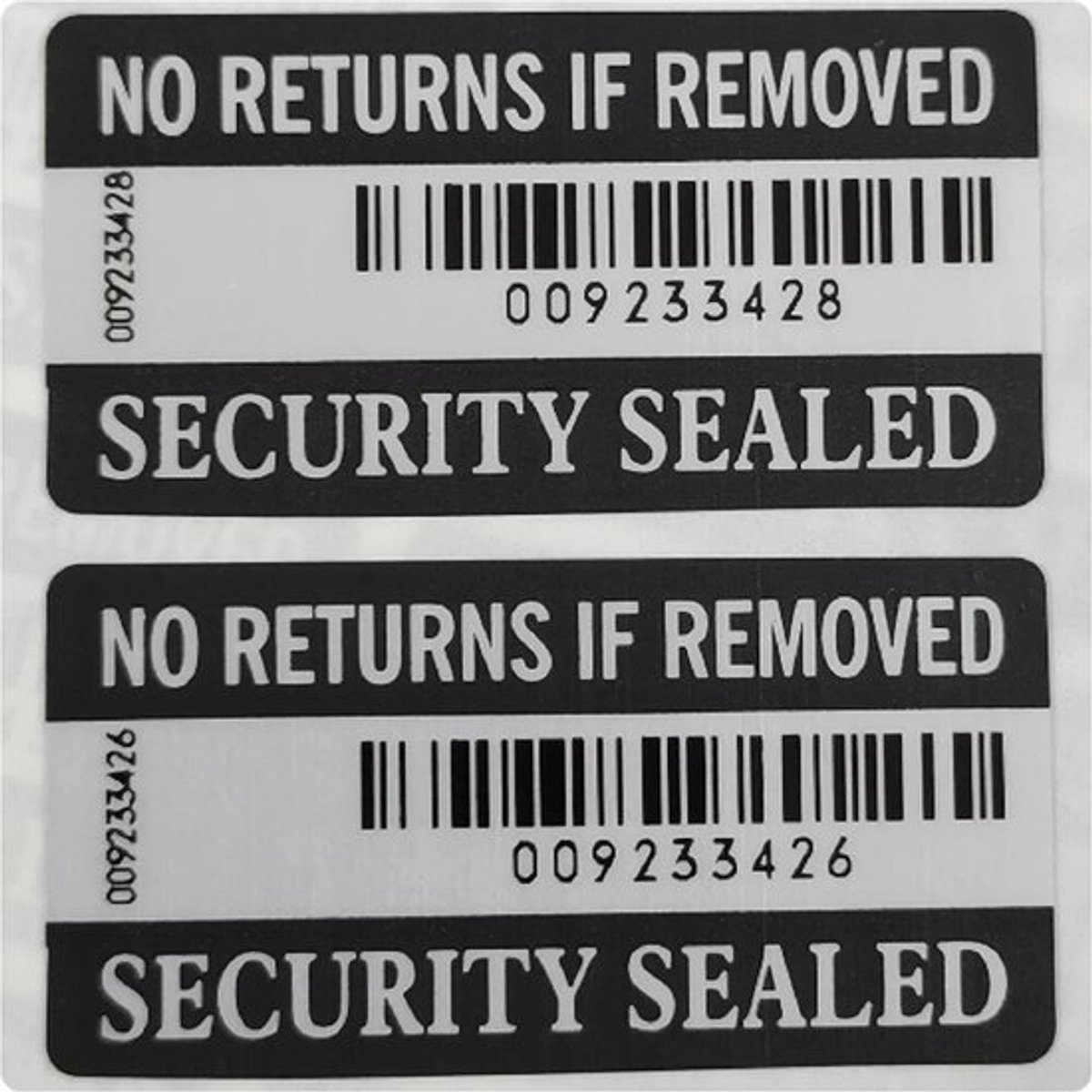 Verzegeld stickers 100 stuks labels webshop doos verpakking verzegelen garantie security seal tamper proof