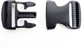 BamBella ® - Gesp - 2 stuks - 30mm - zwart - plastic kliksluiting riemgesp
