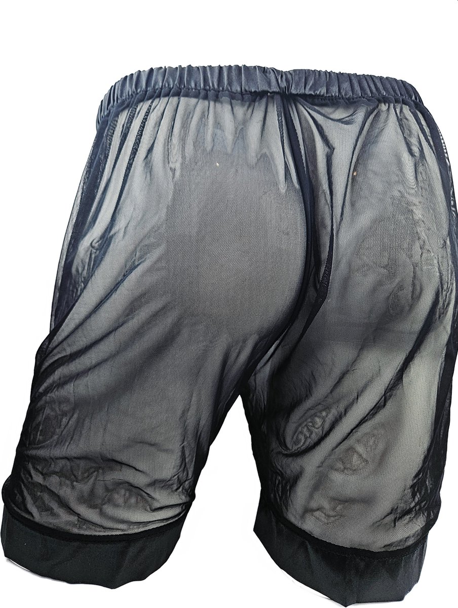 BamBella ® - Boxer short -  Sexy Zwart Erotische kant doorzichtige onderbroek Heren
