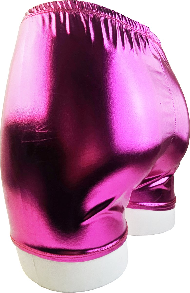 BamBella® Korte broek -  Wetlook Dames - Gpid  Glans Lame metallic Short gym broek