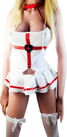 BamBella ® Sexy erotische zuster nurse verpleegster uniform - Maat S/M - Rollenspel kleding outfit dames