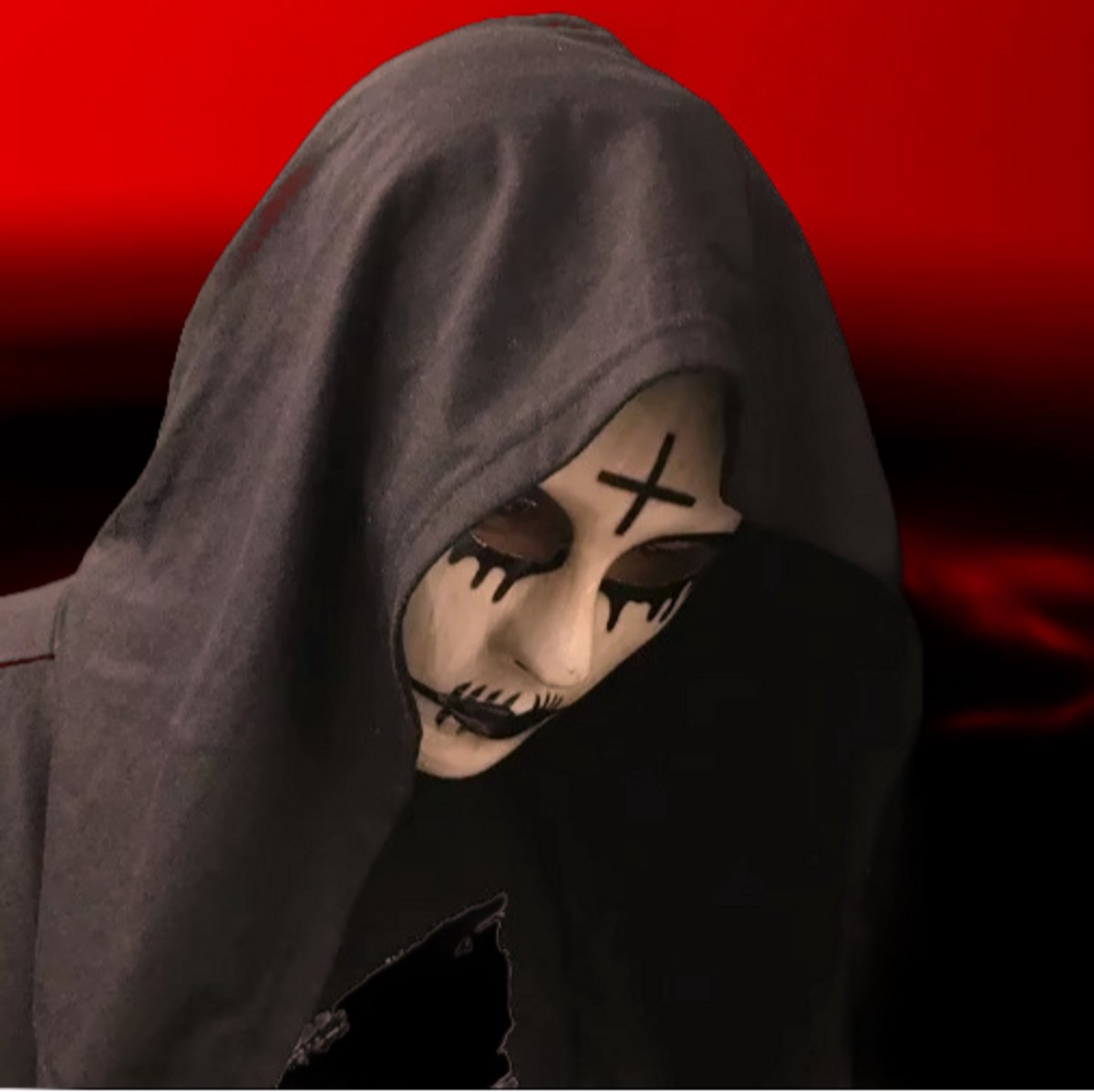 BamBella® Masker Halloween enge lach kruis ogen groen carnaval verkleed kleding traan horror