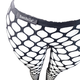 BamBella ® - Panty -Onesize - gaas maillot dunne pantys Dames - Onesize - sexy Erotische lingerie van kant