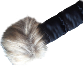 Kinderjas Bontkraag jas  Bontjas met grote bontkraag Winterjas BamBella