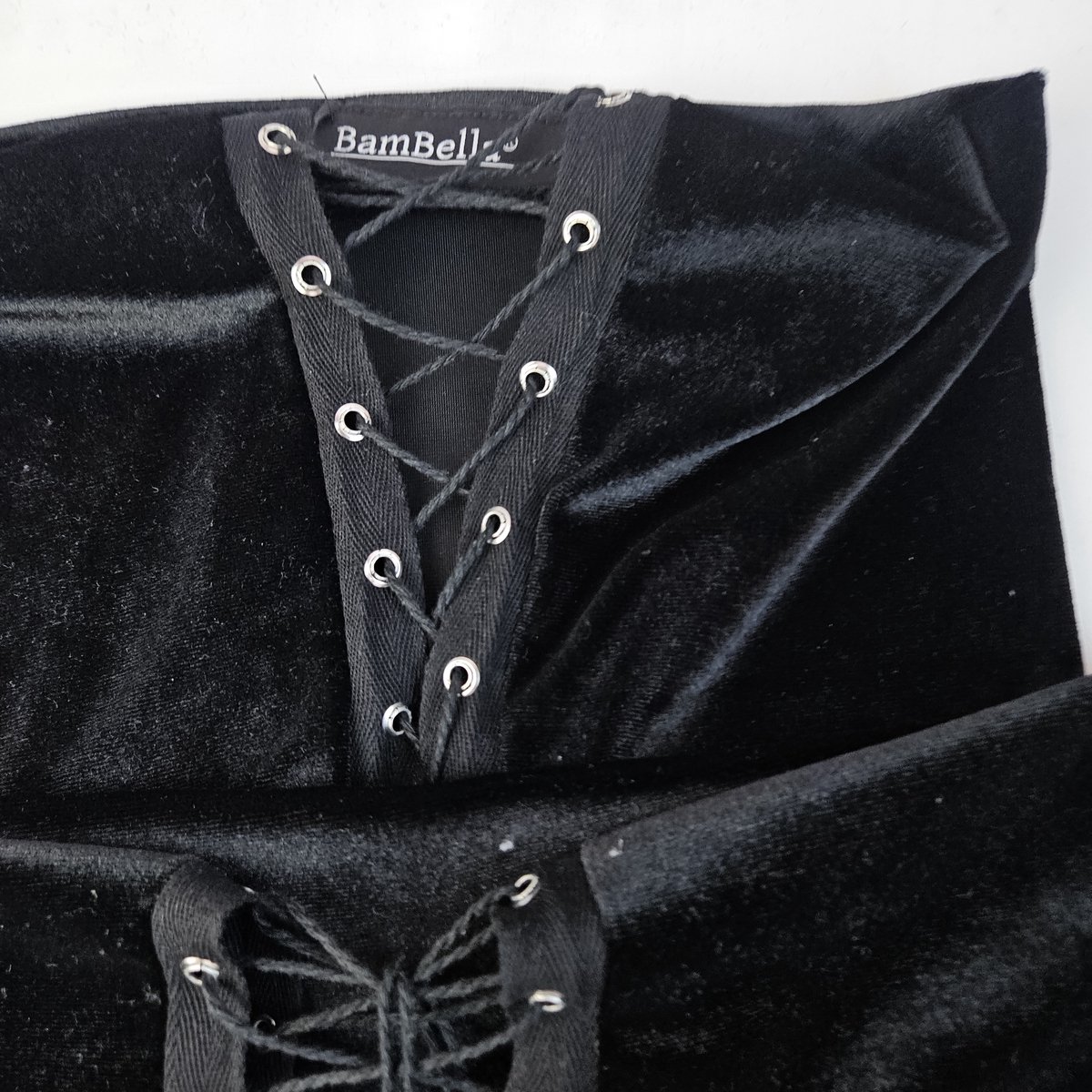 BamBella® Rok en top- Zwart  Sexy Set van Datex (Mix latex en stof ) Erotische dames kleding set kostuum Rok Lak glans shiny paal dans pak sexy kleding dames