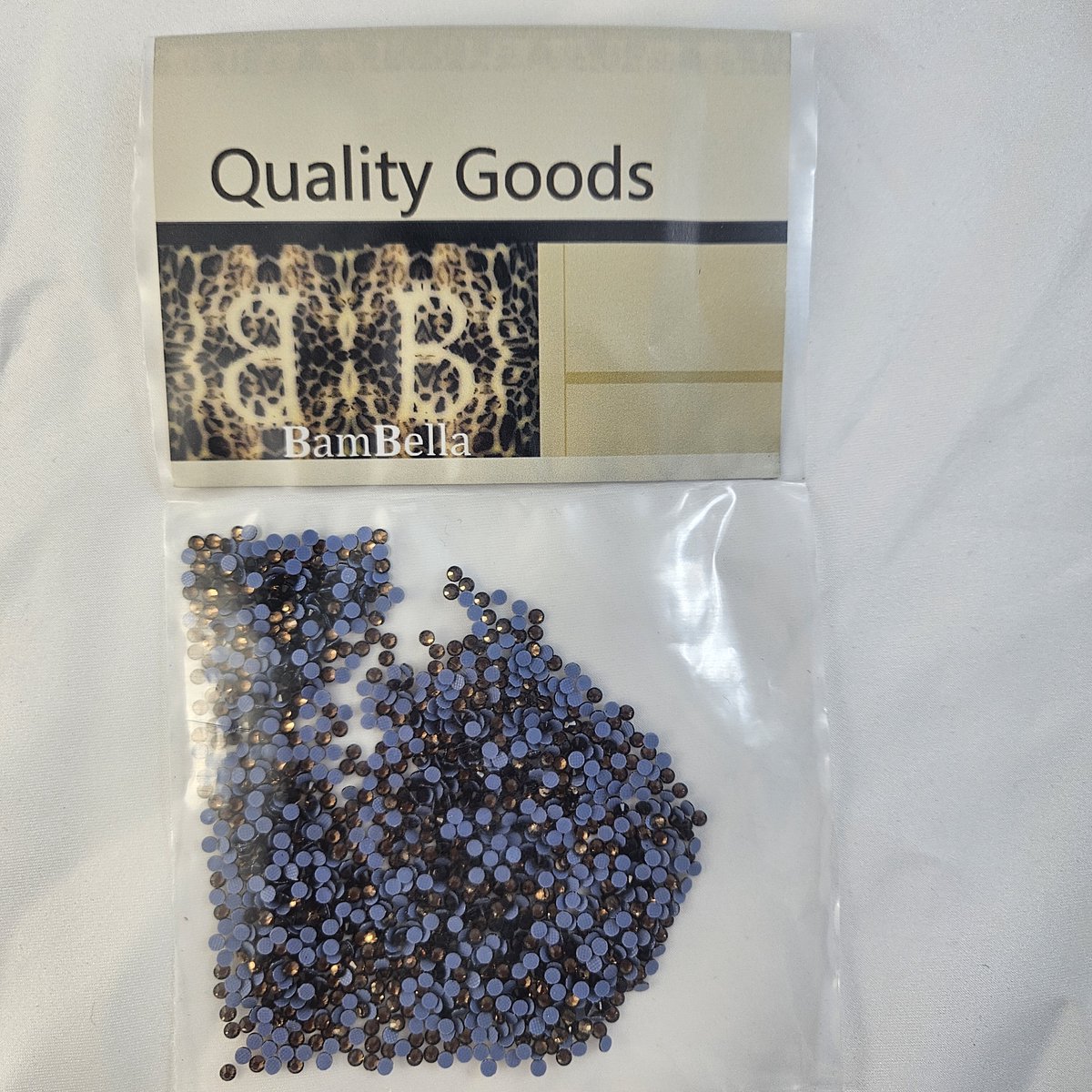 BamBella® - SS10 - Donker bruin - Hotfix strass Steentjes - 1440 stuks - AB strass stenen glitters nail art kleding versieren