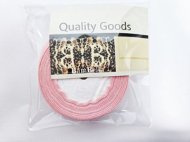 BamBella® - Satijn lint - 22 meter rol - Licht roze - 12 mm