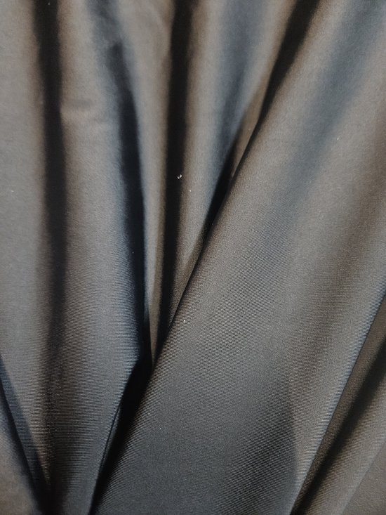 BNDGx® - Lycra Stof zwart - 1 meter - 4 way stretch - rekbaar - glans zwart Badpakken bikini naaien