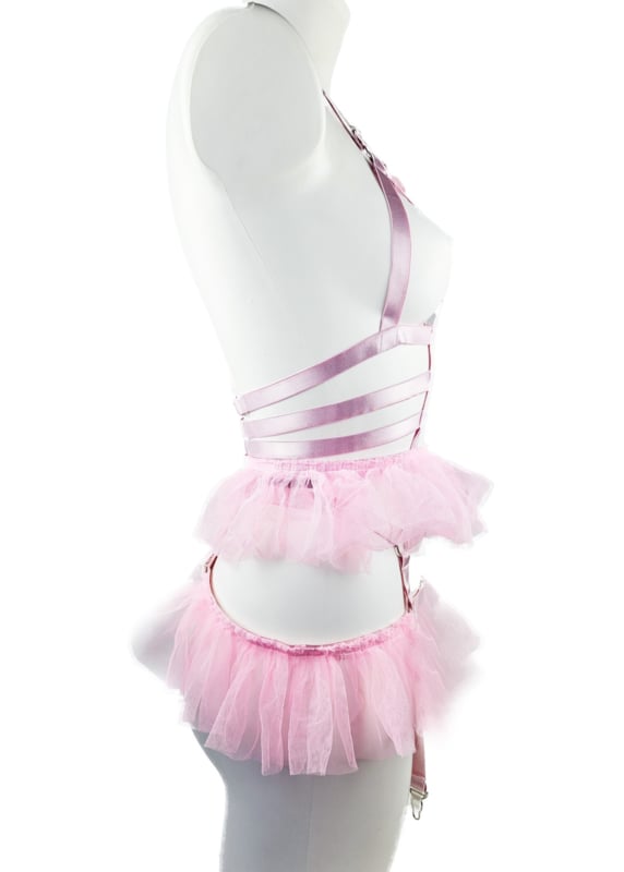 Dames kelding Onesize Bondage pak roze