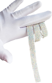 BamBella® - Plak lint strass steentjes 1 meter glitter plakband zelfklevend glitters steen hotfix lintje 10mm versieren DIY knutselen meisjes craft art scrapbook
