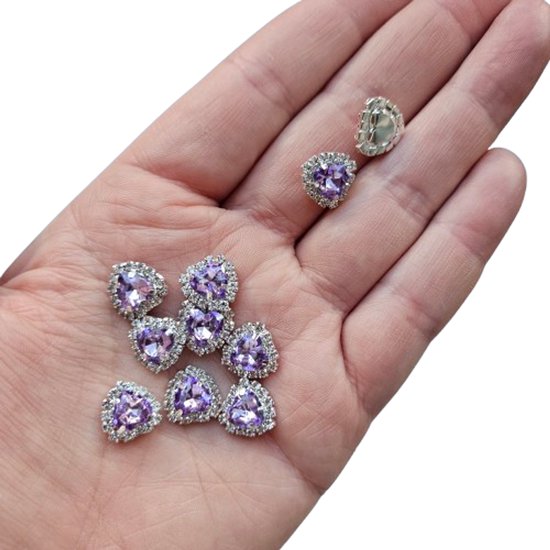 BamBella® Grote strass stenen - 10 stuks - steentjes groot kleding versieren steentjes DIY hobby knutselen Glitter