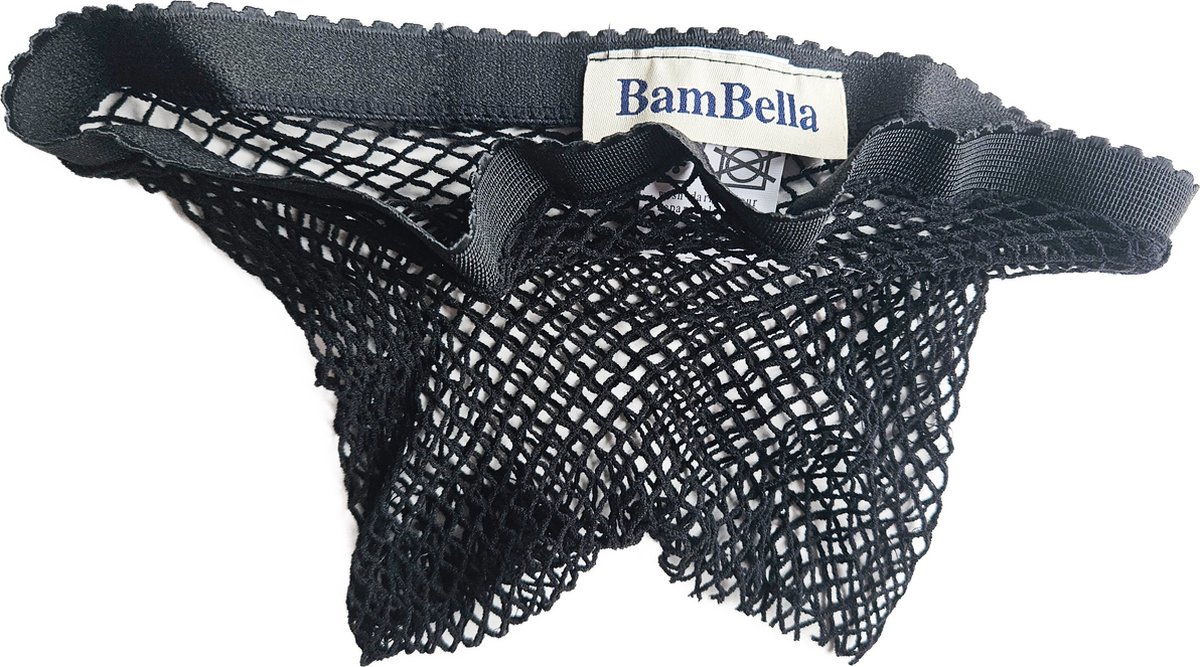 BamBella ® - Boxer short - One size - Sexy Zwart Erotische kant doorzichtige onderbroek Heren