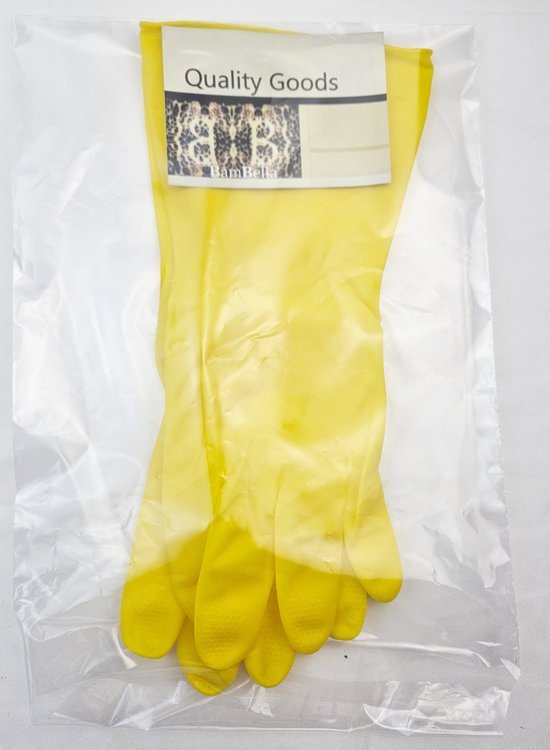 BamBella® - Handschoenen waterdicht - rubber huishoud schoonmaak auto wassen was