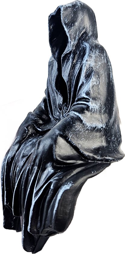 Beeld Mysterieus gotisch goth gothic decoratie man horror zwarte kleding nacht