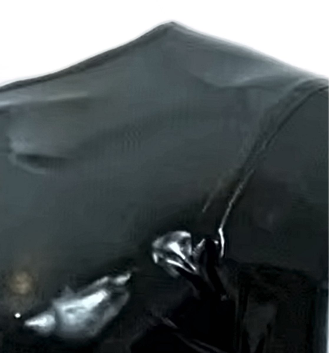 BNDGx® - 100 % Latex - Top Dames - Maat XL - Rubber BDSM SM Rollenspel kleding Fetish wear korte mouwen zwart