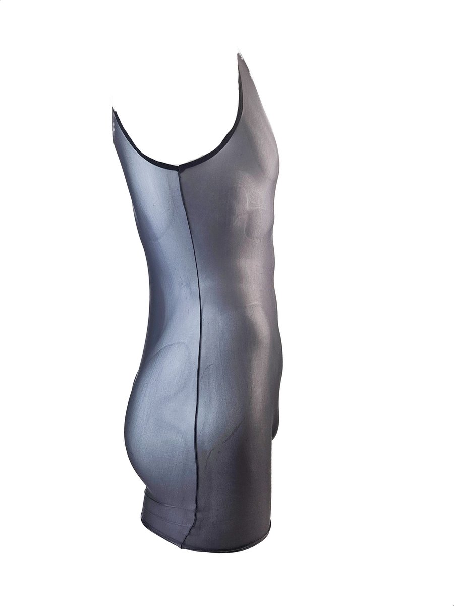 BamBella® - Erotische Panty pak man - Zwart - Mannenpanty - bodysuit kant bodysuit heren lingerie ondergoed