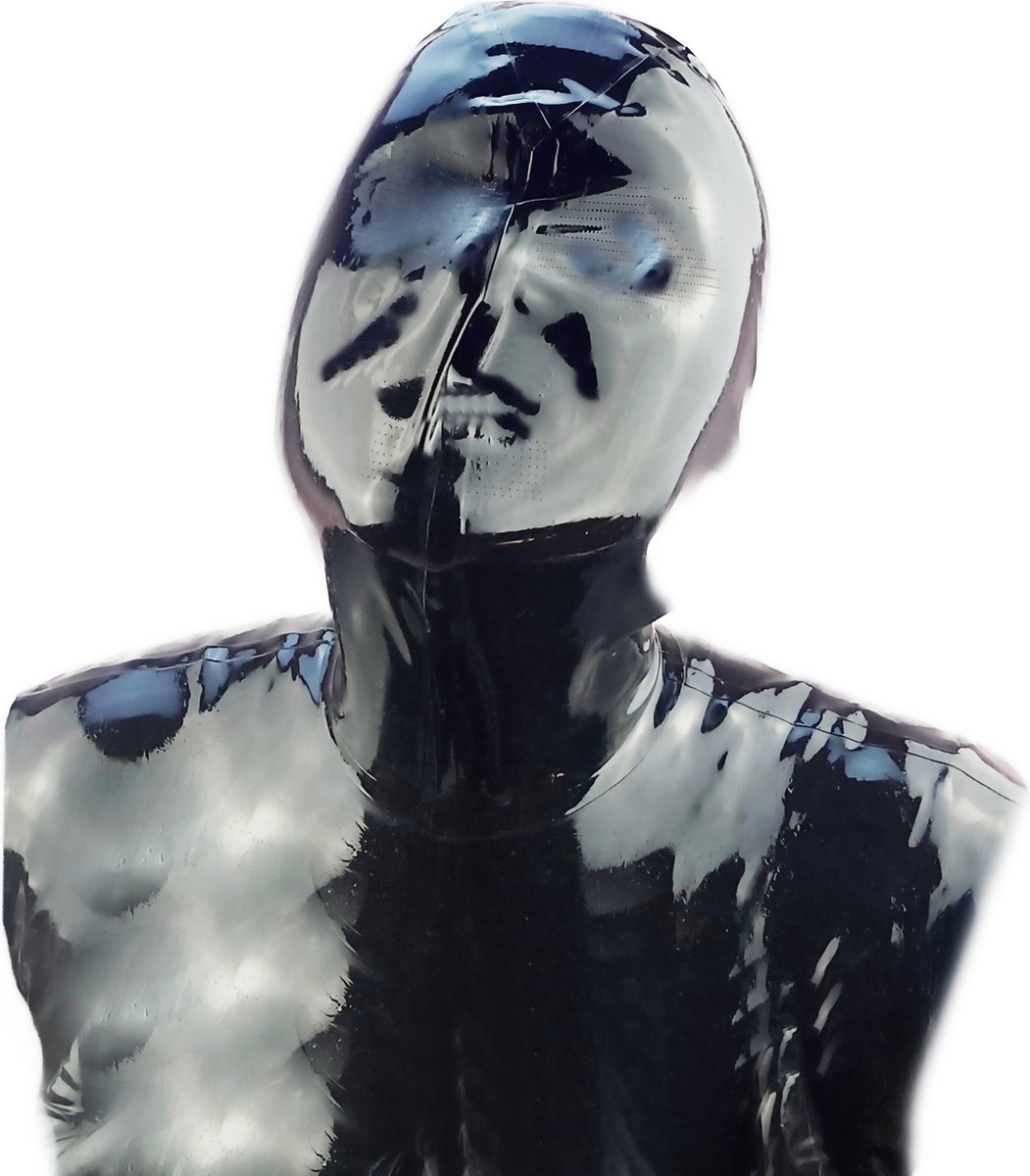 BNDGx® -100% Latex Masker pak met handschoenen - Anoniem man Erotiek - Extreme BDSM Rollenspel kleding sm fetish