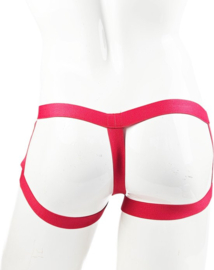 BamBella ® - Sexy Erotische bondage Lingerie   Heren onderbroek Rood mannen boxer