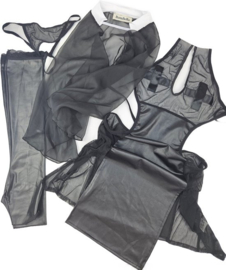 BamBella ® Sexy Cosplay Rollenspel kleding - Onesize - outfit dames Sexy non pak Zwart