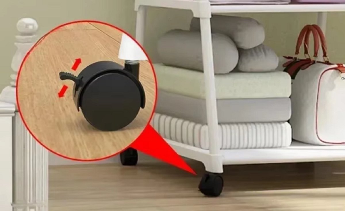 Kledingrek Rek - Licht gewicht Kast op wielen - stang - zwart - Ophang systeem - open kast voor hangers Badkamer keuken slaapkamer
