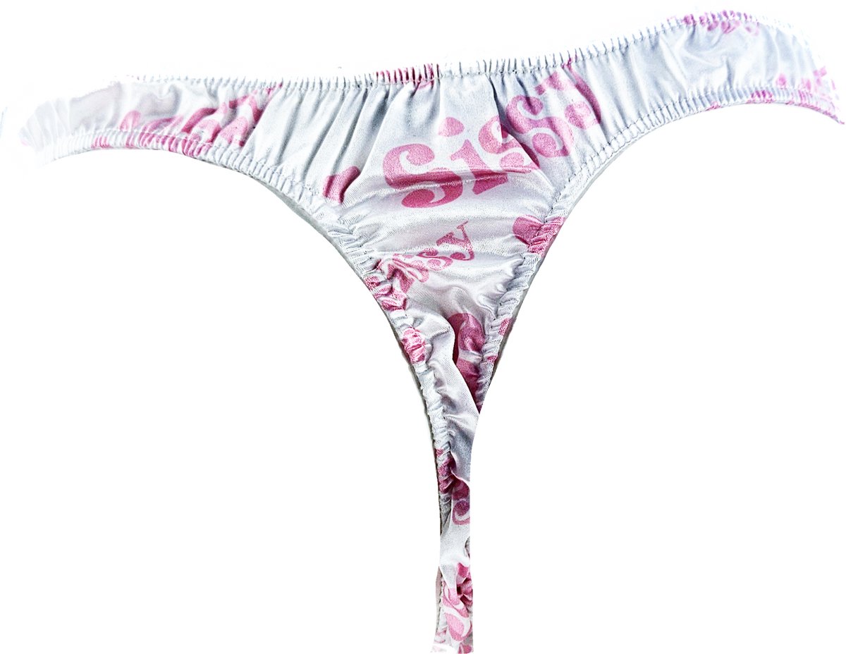 BamBella® Sexy String -Onesize - Roze print voor mannen Erotische Lingerie Heren wit mannen ondergoed slip