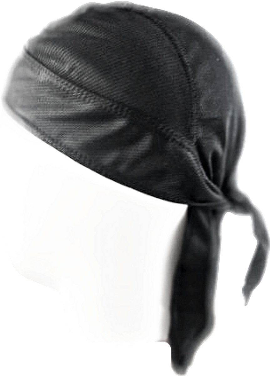 BamBella ® Durag - zwart - Stevige stof - Haarnetjes - Wave Cap - Hoofddoek - doek - Soft - Weave hoofd sjaal