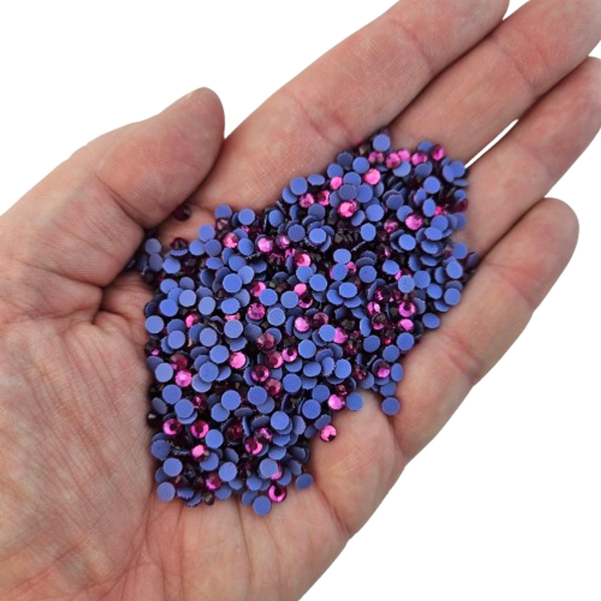 BamBella® - SS16 - Roze Fel - Hotfix strass Steentjes - 1440 stuks - strass stenen glitters nail art kleding versieren