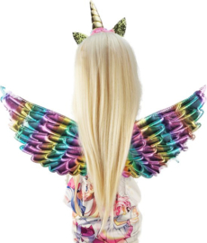 BamBella® - Verkleedkleren meisje - one size - Eenhoorn vleugels - Unicorn verkleedkleding