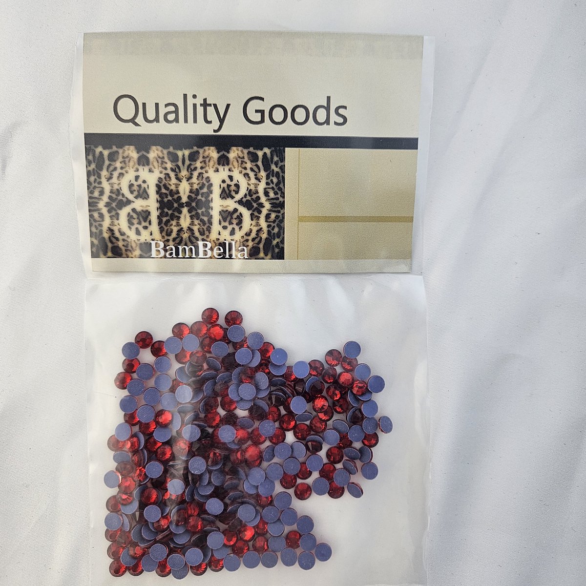 BamBella® - SS30 - Rood - Hotfix strass Steentjes - 288 stuks - strass stenen glitters nail art kleding versieren