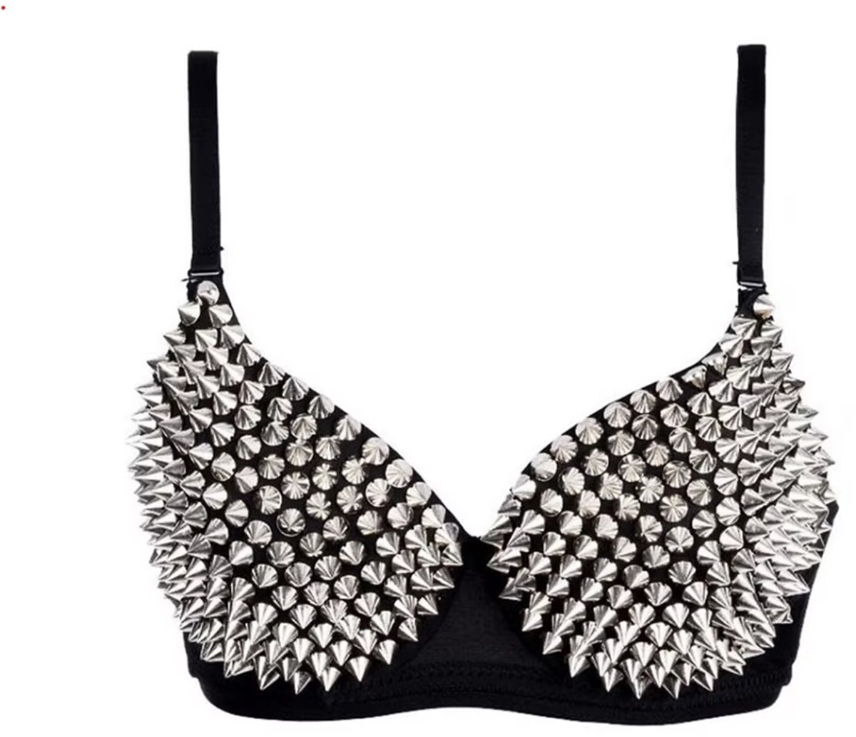 BamBella® - BDSM Beha met spikes - Goth Gothic - BH Erotische lingerie - Rollenspel - Thema - Club avond - Sexy