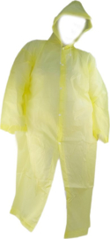 BamBella® - Regenjas lang Dames Geel - Onesize - XS t/m XL Regen jas waterdicht met capuchon