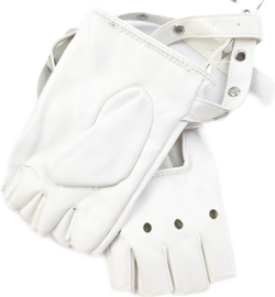 BamBella® Vingerloos Gaas net stof handschoenen - One Size - Nuon Fel Fluor Geel