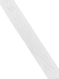 BamBella® - Antislip Elastiek Siliconen - 1 meter - Taille Band - Wit - 20mm breed -