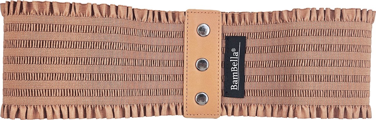 BamBella ® - Riem Maat Onesize - Bruin Mode Body Gothic Goth taille riem zwart met korset belt