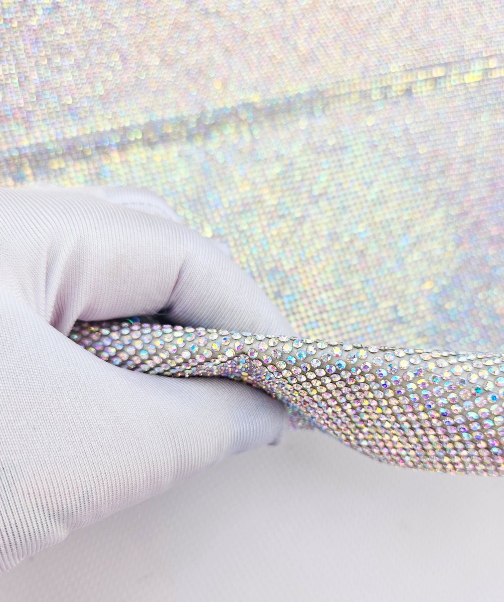 BamBella - Plak lint strass steentjes - Vel glitter plakband - 24cm X 20cm zelfklevend glitters steen hotfix versieren DIY knutselen meisjes craft art scrapbook