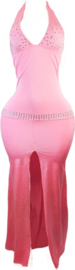 Jurk - Onesize - Zwart strand jurk met steentjes sexy jurkje van badpakken stof