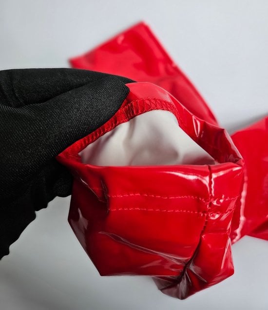 Handschoenen LATEX zwart Sexy fetish erotiek erotische lingerie accessoire - onesize