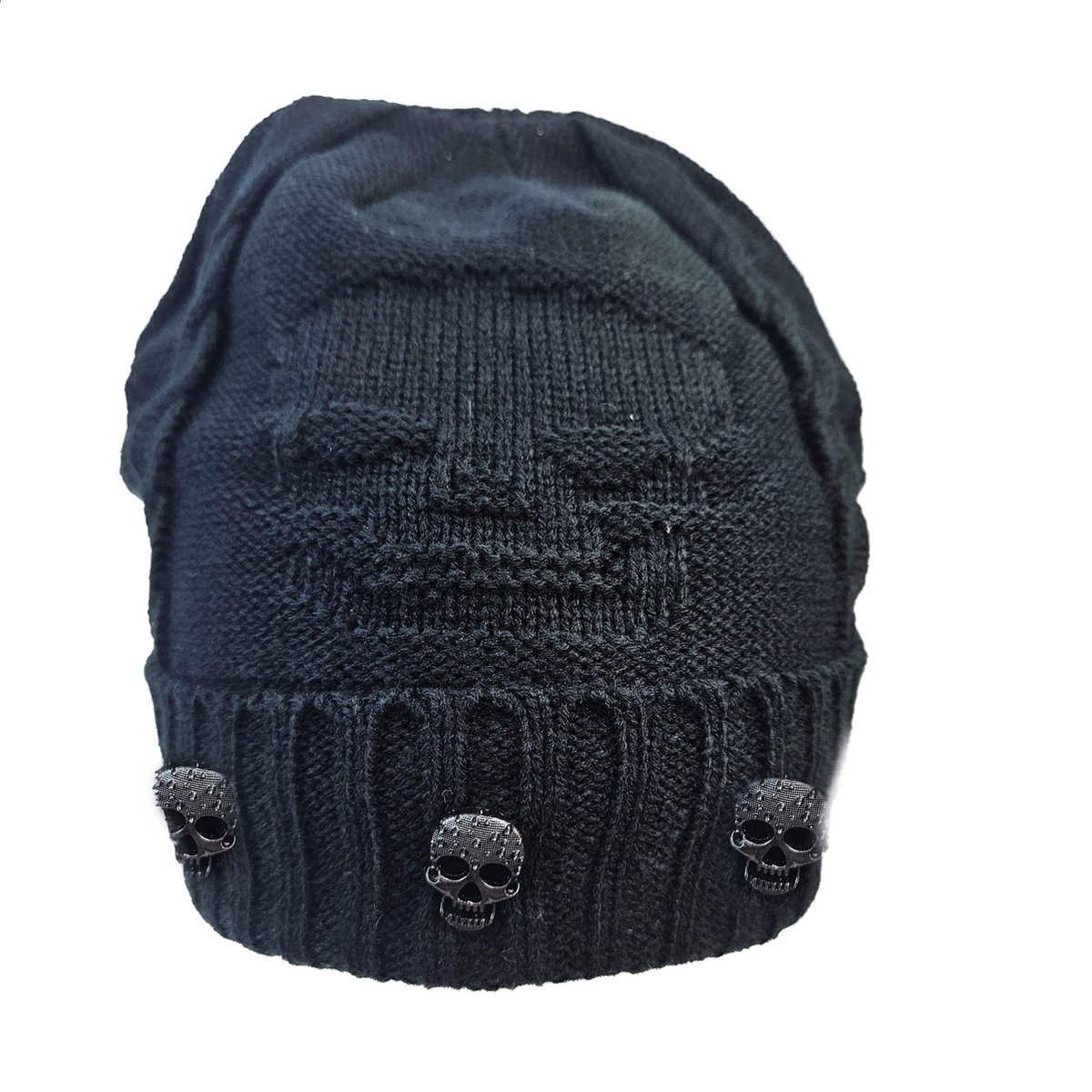 BamBella® Muts winter Heren man Skull gothic zwart