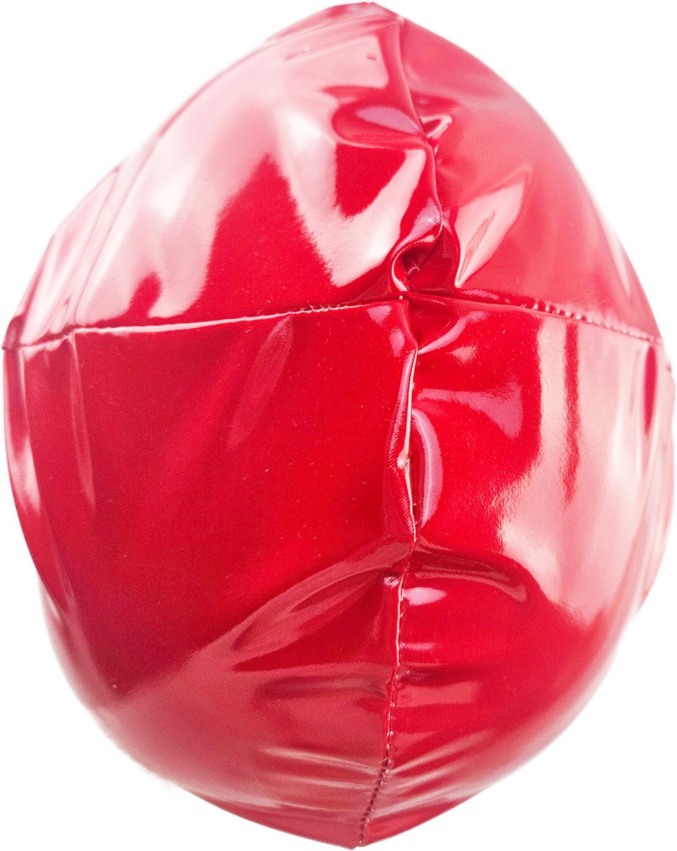 BNDGx® -Masker Datex (Mix LATEX en stof) mond opening - Erotiek - Extreme BDSMsm fetish Rollenspel kleding Zwart