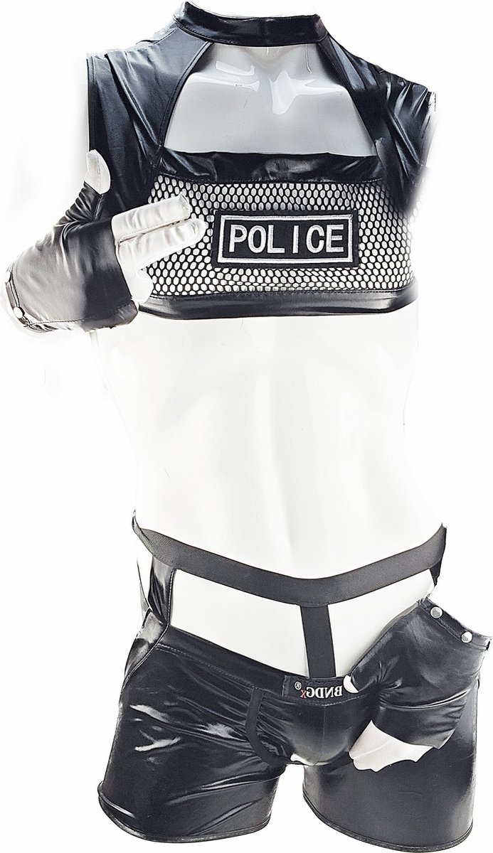 BNDGx® Sexy Cosplay Rollenspel kleding - Onesize - outfit heren bunny zwart wit set konijn