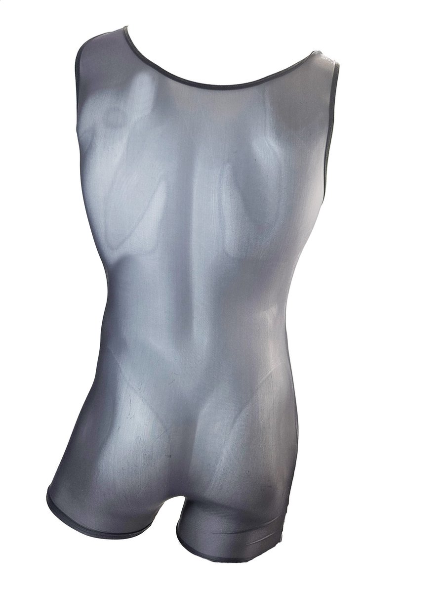 BamBella® - Erotische Panty pak man - Zwart - Mannenpanty - bodysuit kant bodysuit heren lingerie ondergoed