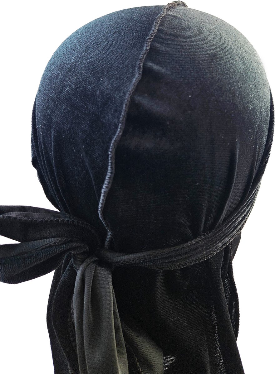 BamBella ® Durag - Grijs - Fijn dun Satijn- - Haarnetjes - Wave Cap - Hoofddoek - doek - Soft - Weave hoofd sjaal
