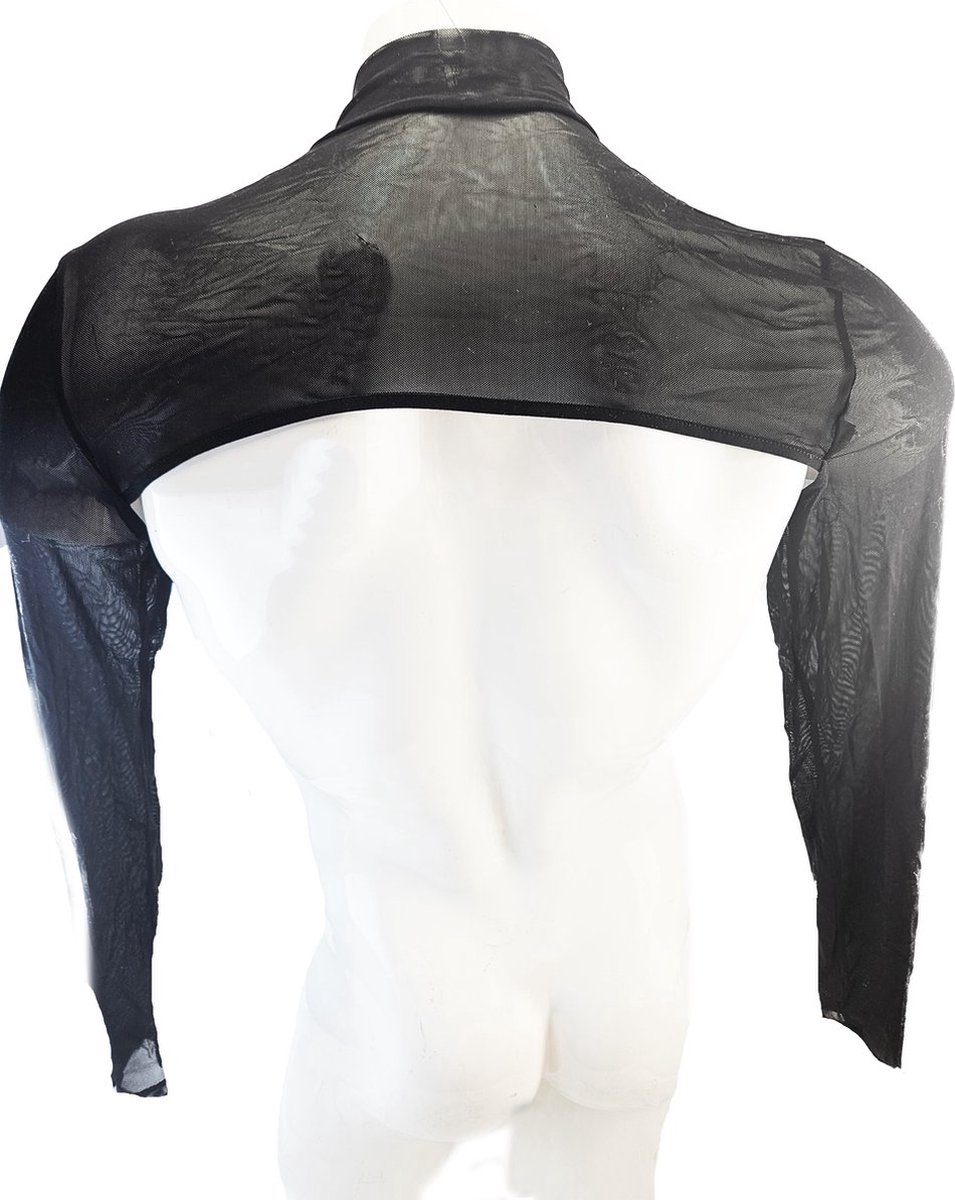 BNDGx® - Sexy Erotische korte crop Top - Maat S/M - shirt rollenspel top mannen met ijzeren ringen Merk: BNDGx