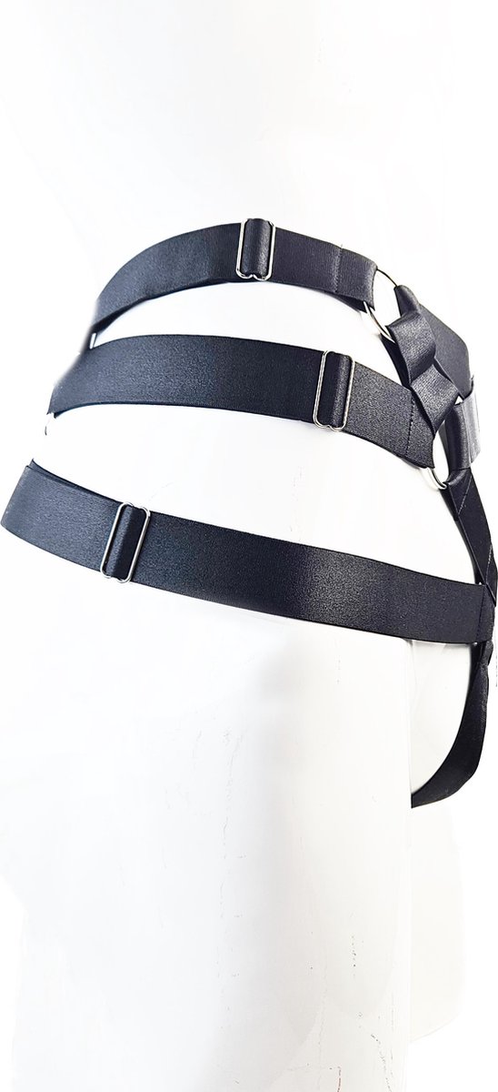 BamBella ® - Sexy Erotische bondage Open kruis Lingerie - Onesize - onderbroek onesize Heren Zwart mannen