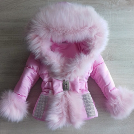 Children's coat Fur collar jacket Girls Winter coat Imitation Fur