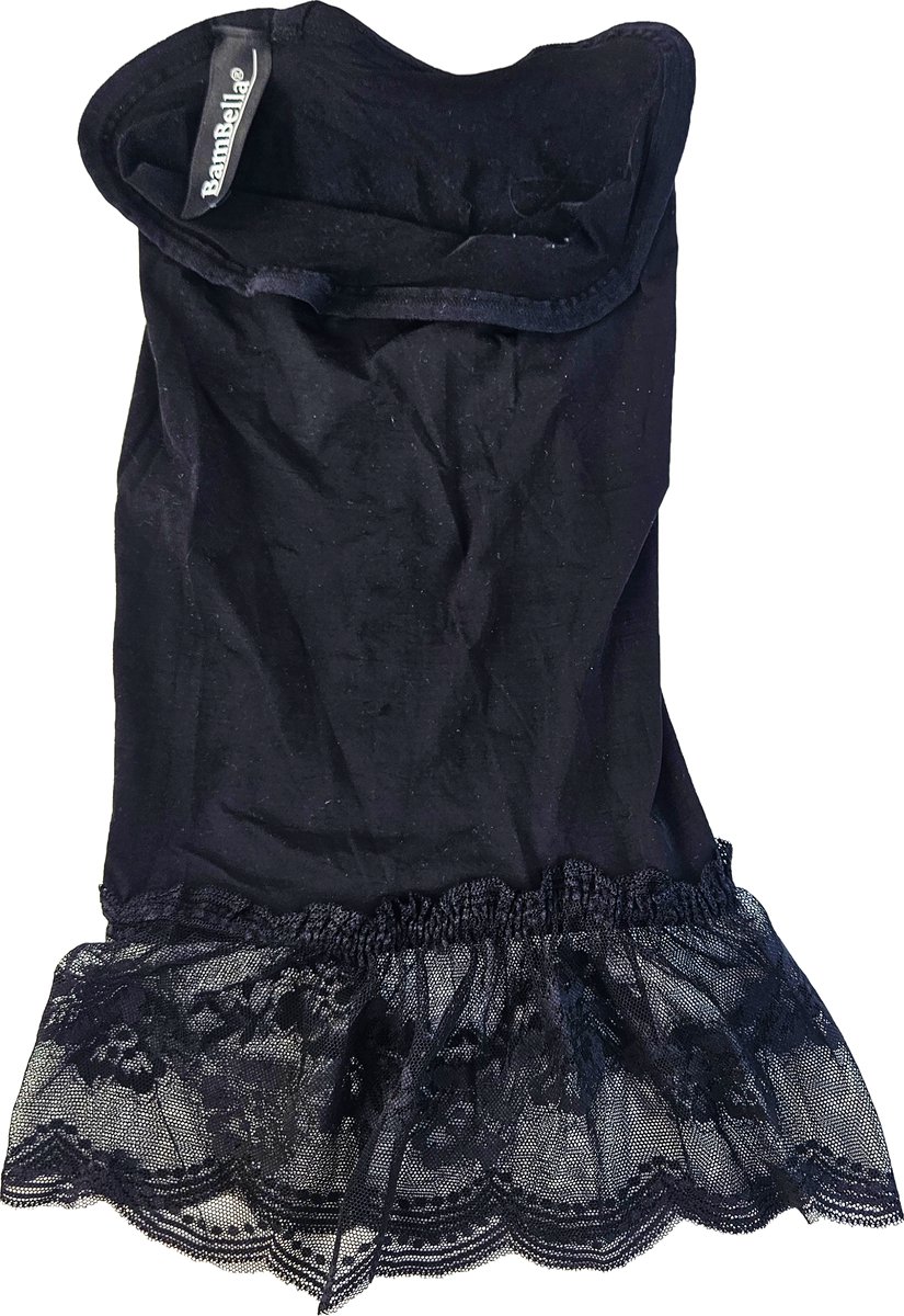 BamBella® - Erotische rok - Onesize - Doorzichtig doorschijnend stretch Zwart met Kant
